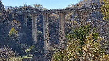 bridge over the Aragvi river,Georgia.