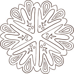 Abstract sketch of a doodle element in a vector. Vector illustration