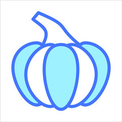 pumpkin vector outline icon. Modern colored outline symbols. Collection of traditional elements.