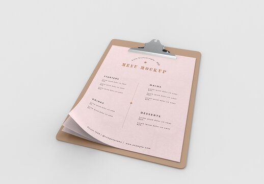 Restaurante Menu Mockup