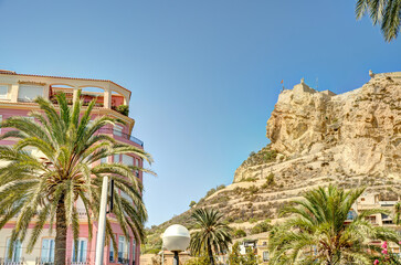 Alicante landmarks, Spain, HDR Image