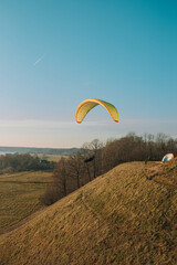 paraglider in the sky