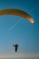 paraglider in the sky