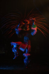 Aztec Man with traditional dress dance