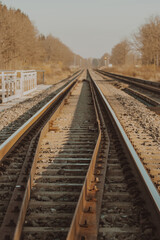 Fototapeta premium railway in the countryside