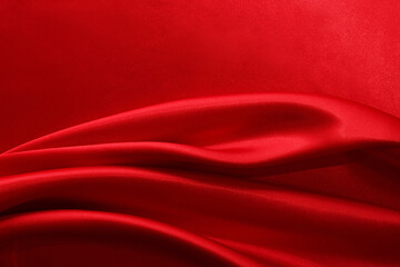 red silk chic folds background