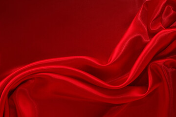 red silk chic folds background