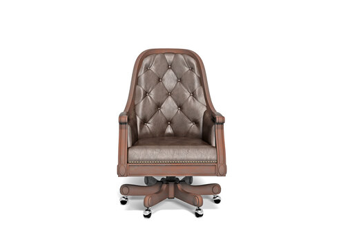 Leather Office Furniture,  render with Vray, leather seat