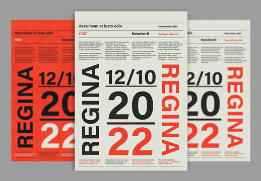 Swiss Modernism Typography Style Poster Layout