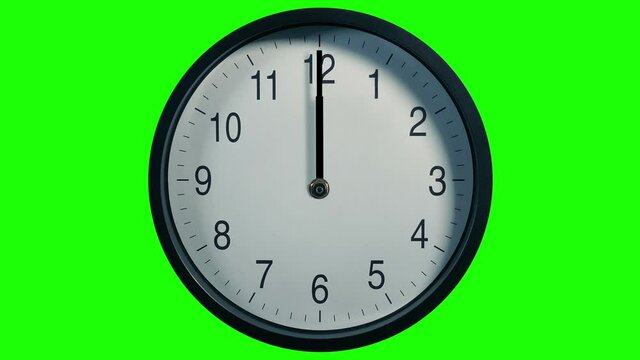 Very Fast Clock Showing Time Passing Cutout