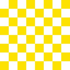 Checkerboard 8 by 8. Yellow and White colors of checkerboard. Chessboard, checkerboard texture. Squares pattern. Background.