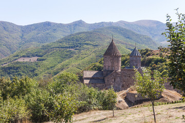 Old christianity Tatev monastery in Armenia.