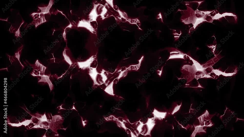 Poster abstract random movement of light flares in the dark, seamless loop. design. chaotic motion of color
