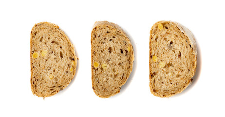 Homemade Freshly Baked Traditional Bread Isolated