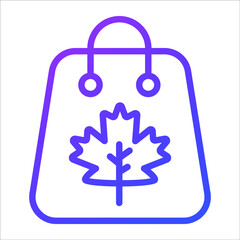 gift hamper vector outline icon. Modern colored outline symbols. Collection of traditional elements.