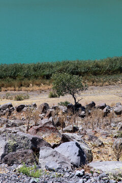 Beautiful Lake Narligol at Aksaray in Turkey.