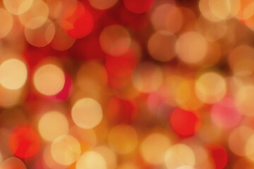 Fototapeta premium Bokeh of warm colors, blurred background out of focus