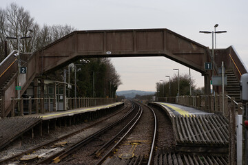 Fototapeta na wymiar emtpy railway station