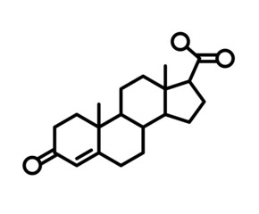Progesterone chemical formula