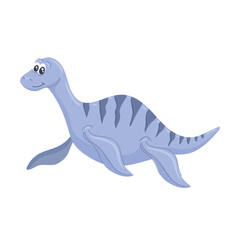 cute plesiosaurus character