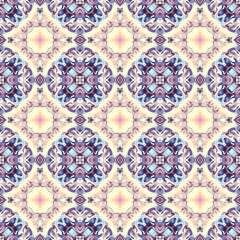 Abstract mosaic art pattern. Seamless ornament.