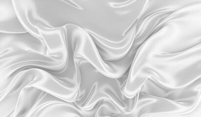 Obraz premium White silk background. Waves of red silk full screen. Abstract elegant background for your project.