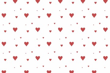 red heart shaped confetti  background