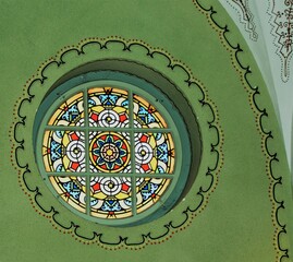 background with round ornament