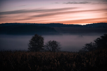 sunrise over the river