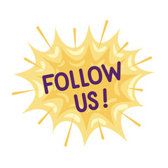 follow us expression