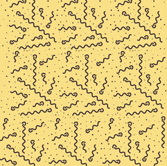 yellow background with strokes
