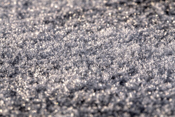 Roztapiające się płatki śniegu macro © Follow the Sun