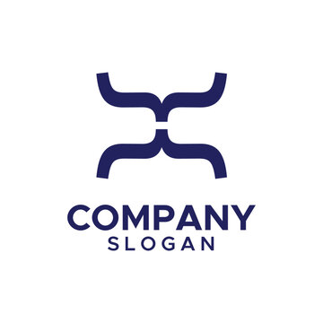 Code logo design Vector