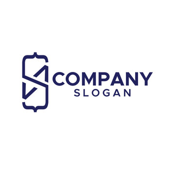 Code logo design Vector