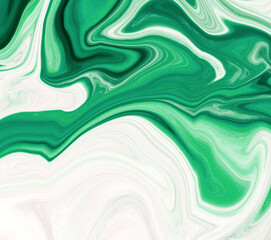 High Resolution Blue fluid painting with marbling texture, 3D Rendering.