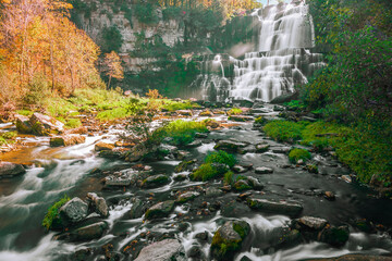 Chittenango Falls in autumn.New York.USA