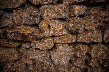 Bat Guano Covers Rock Wall