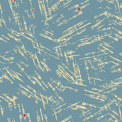 Neutral light blue yellow seamless abstract texture. Modern coastal living all over print. Irregular soft furnishing cover grunge background. High quality jpg swatch.