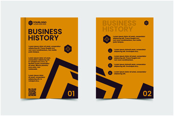 
flyer template for business purposes with simple colors. templates that can be edited and ready to print and can be changed. flyer template vector