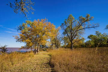 Fototapeta premium Autumn landscape of the Jet Recreation Nature Trail