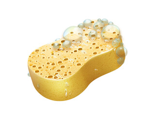 Cleaning sponge design isolated on white background