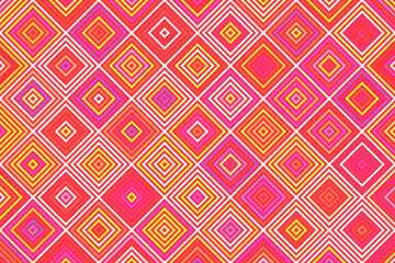 Color dodge effect illustration. Abstract geometric background consisting of squares. 