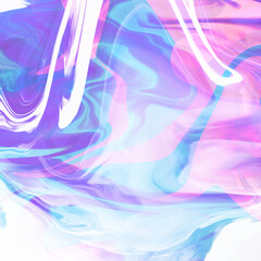 High Resolution Colorful fluid painting with marbling texture, 3D Rendering.