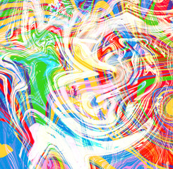 Fototapeta na wymiar High Resolution Colorful fluid painting with marbling texture, 3D Rendering.