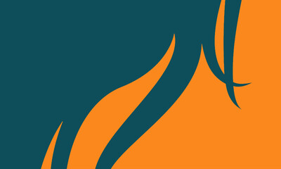 an orange background with wave abstract