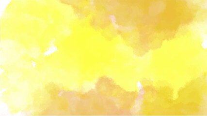 Yellow watercolor background for your design, watercolor background concept, vector.