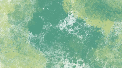 Green watercolor background for your design, watercolor background concept, vector.