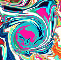 Blue and Purple abstract liquid marble texture, fluid art. Very nice abstract colorful design swirl background Video. 3D Rendering, 4K.	
