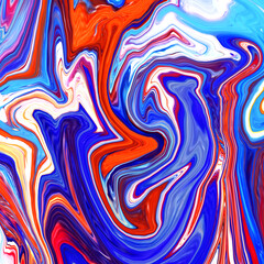 Colorful abstract liquid marble texture, fluid art. Very nice abstract colorful design swirl background Video. 3D Rendering, 4K.	