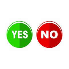 yes and no buttons